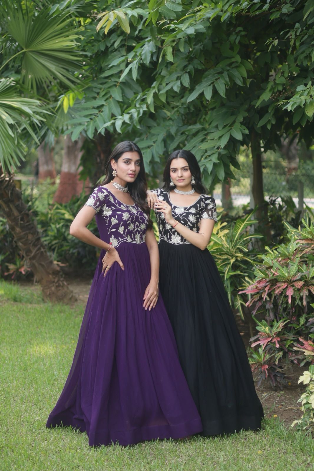 Elegant Designer Readymade Georgette Gown