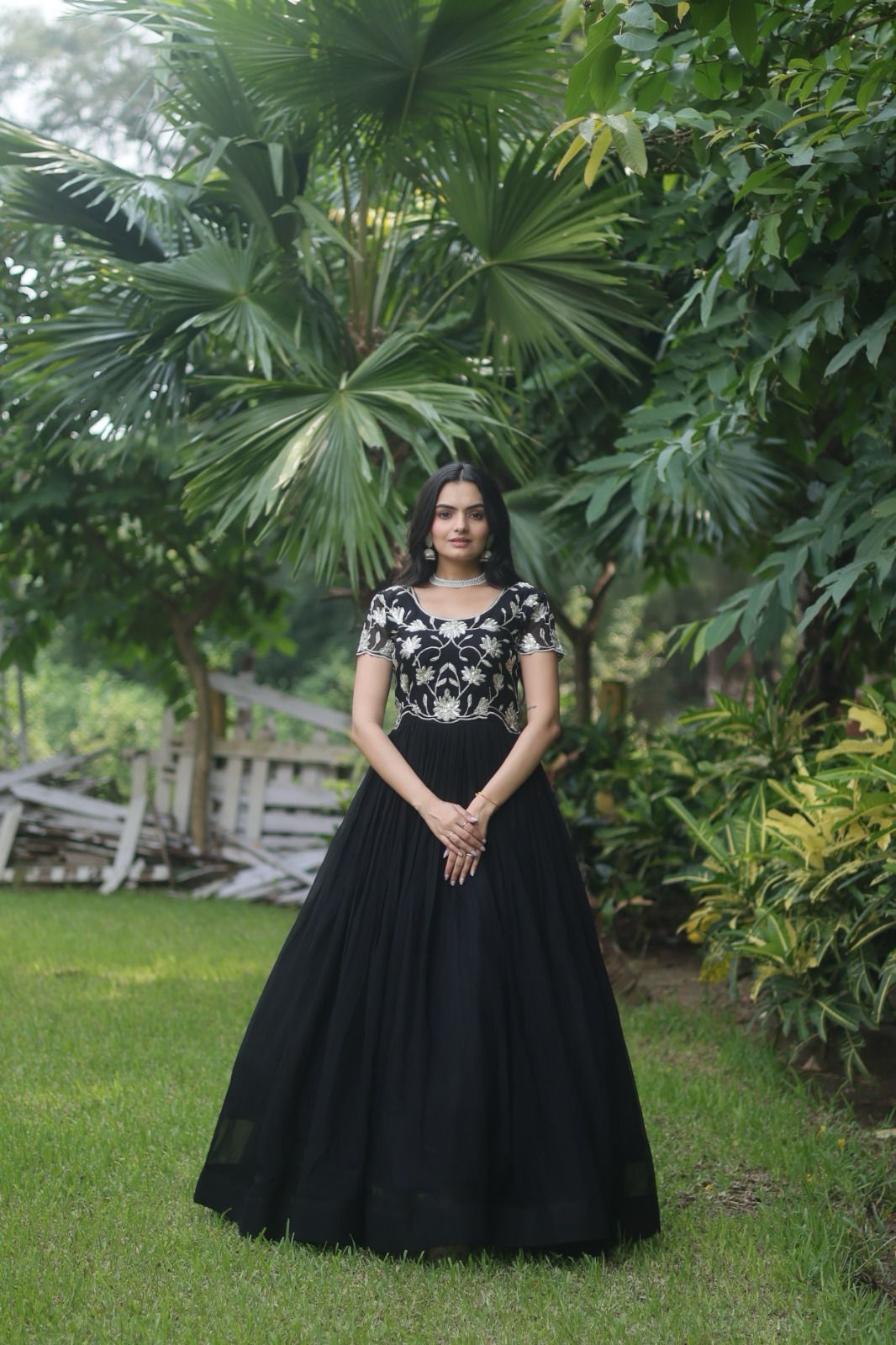 Elegant Designer Readymade Georgette Gown