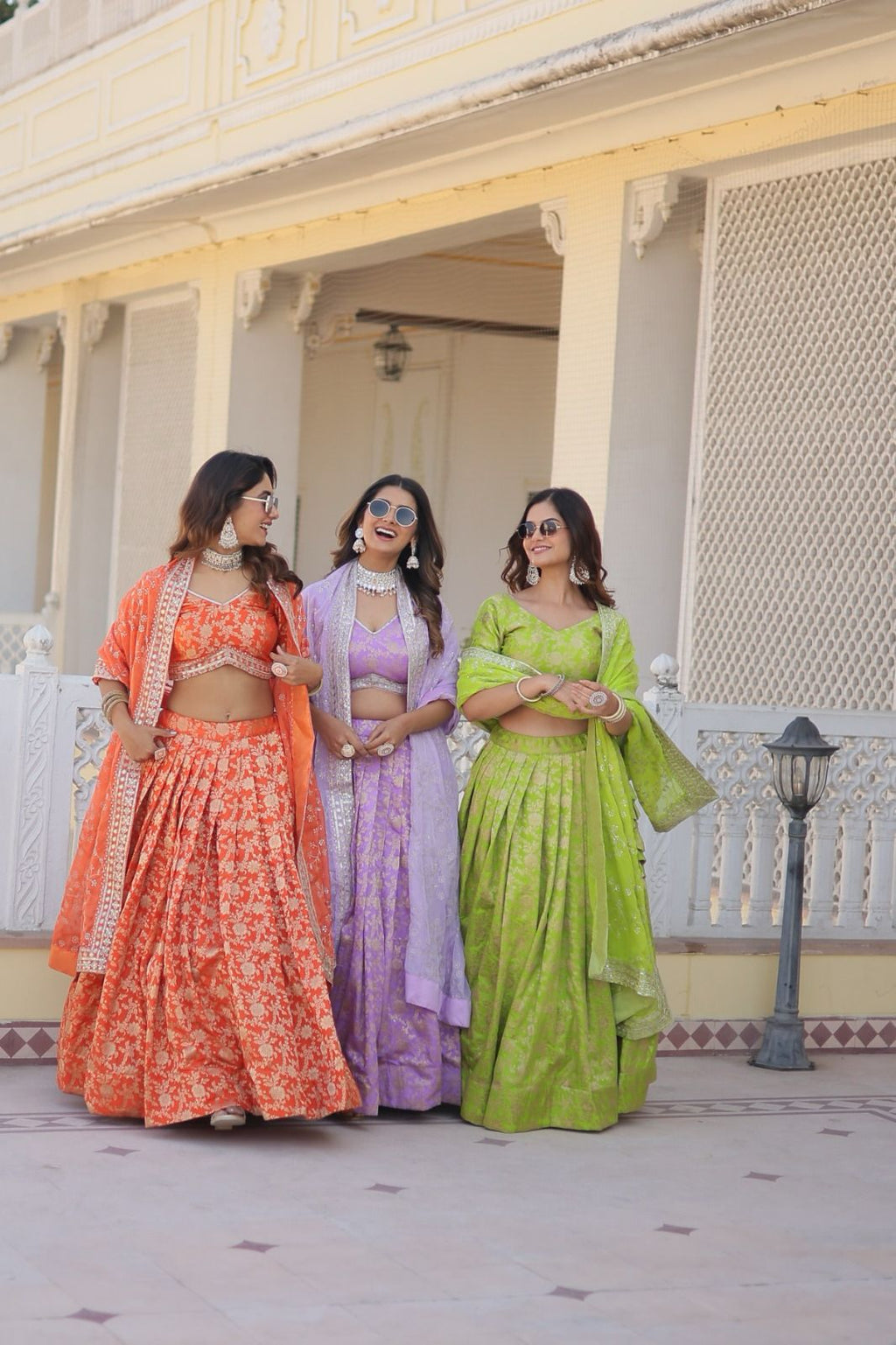 Ethereal viscose jacquard designer lehenga set