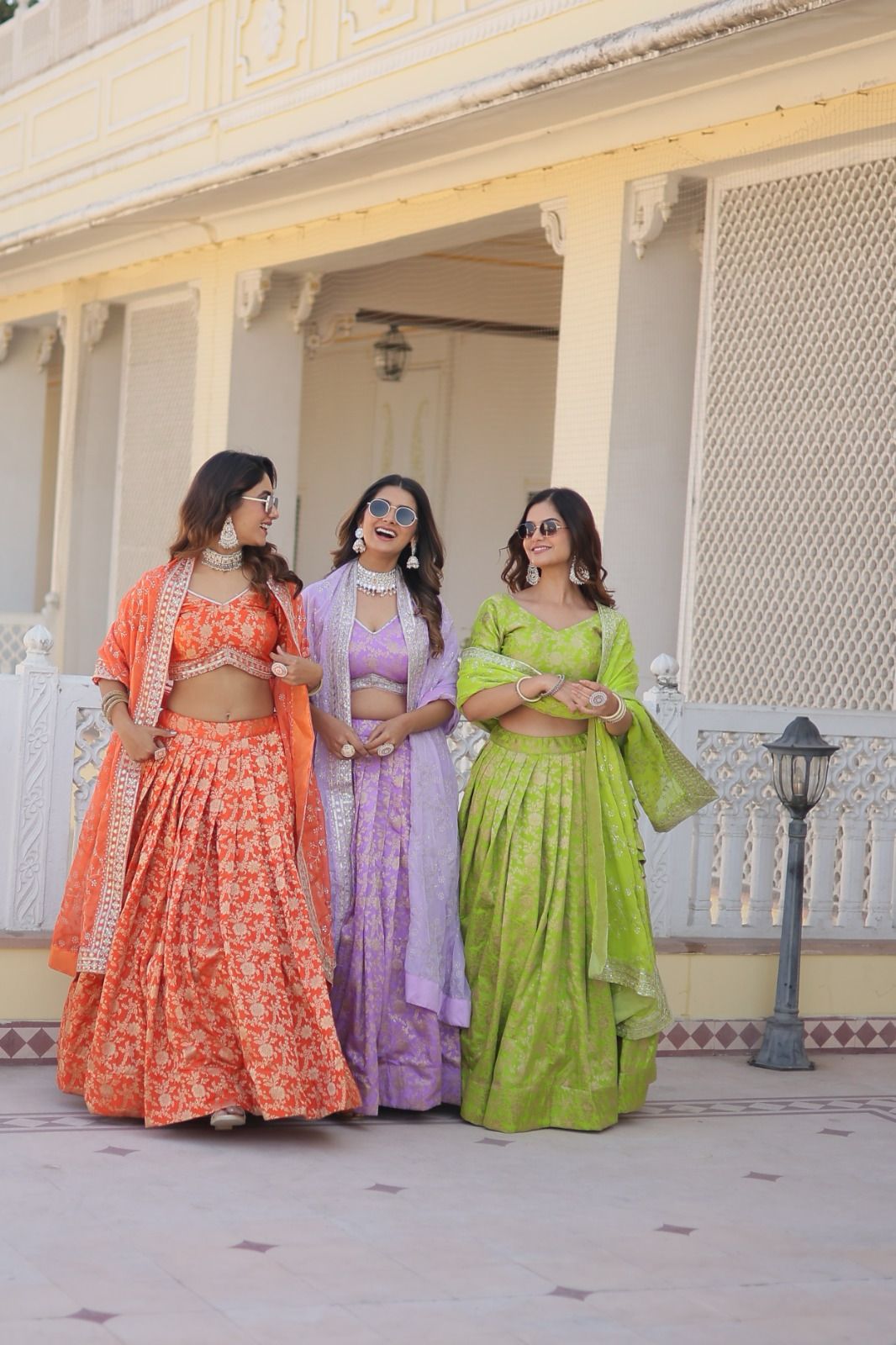 Ethereal viscose jacquard designer lehenga set
