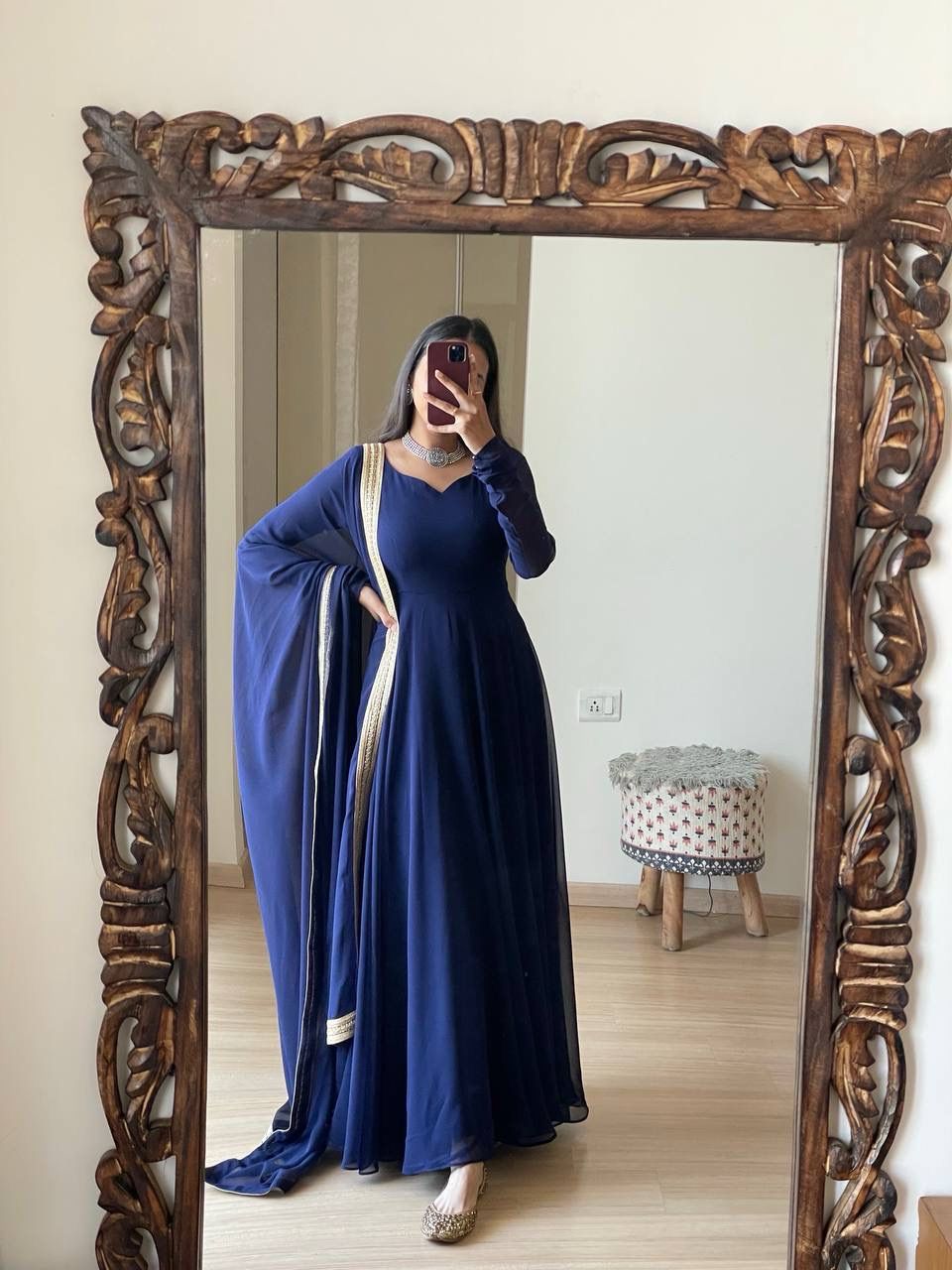 Georgette Anarkali: Elegant Flare for Modern Royalty