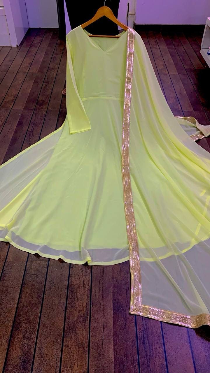 Georgette Anarkali: Elegant Flare for Modern Royalty