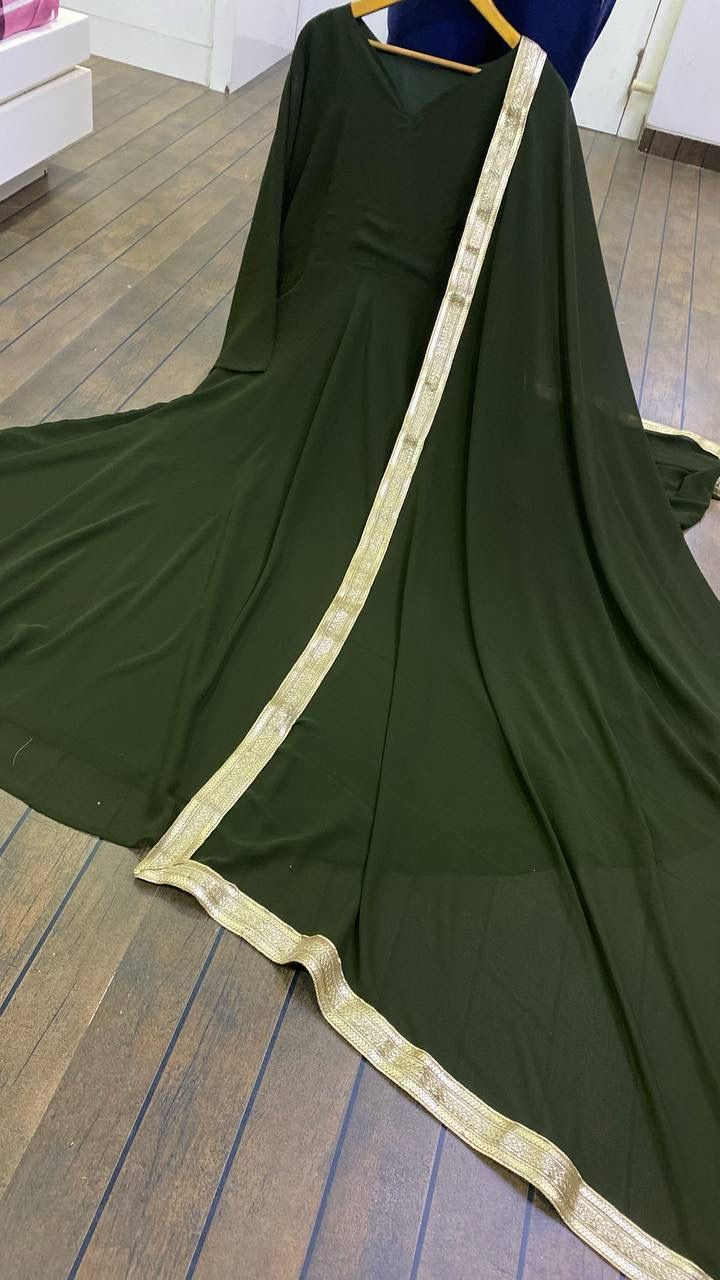 Georgette Anarkali: Elegant Flare for Modern Royalty