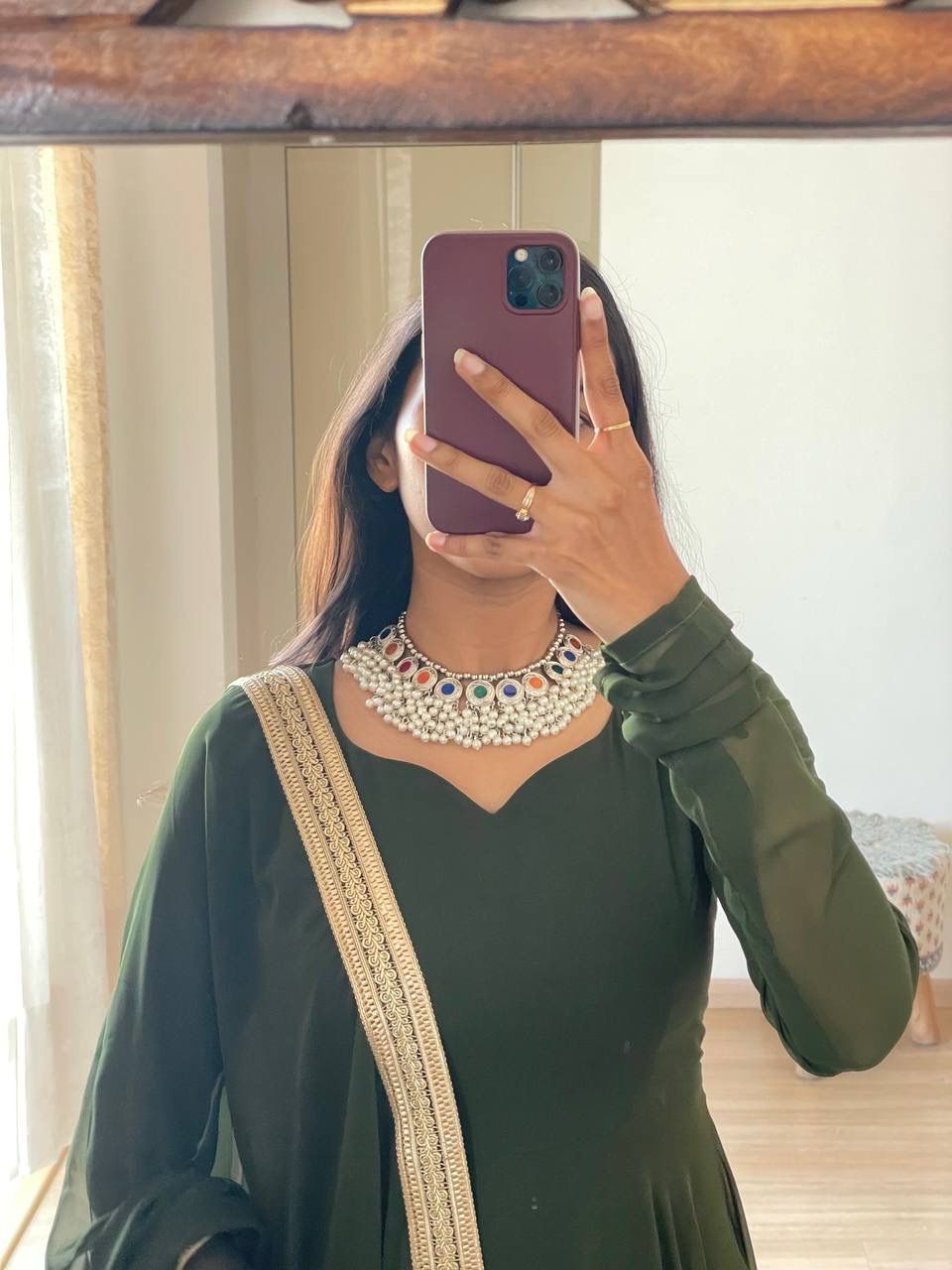 Georgette Anarkali: Elegant Flare for Modern Royalty