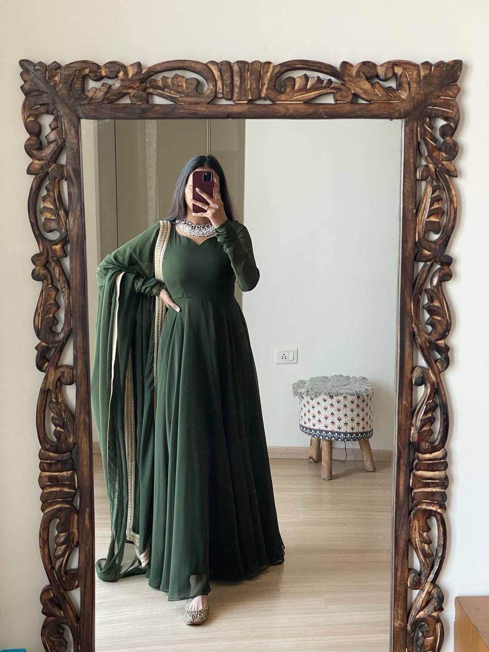 Georgette Anarkali: Elegant Flare for Modern Royalty