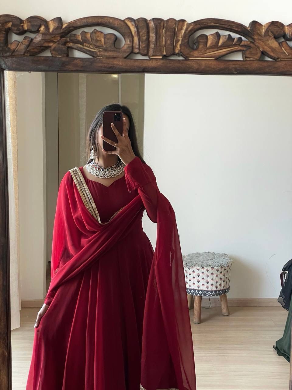 Georgette Anarkali: Elegant Flare for Modern Royalty