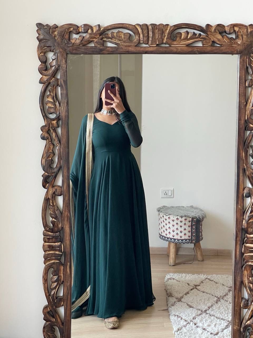 Georgette Anarkali: Elegant Flare for Modern Royalty