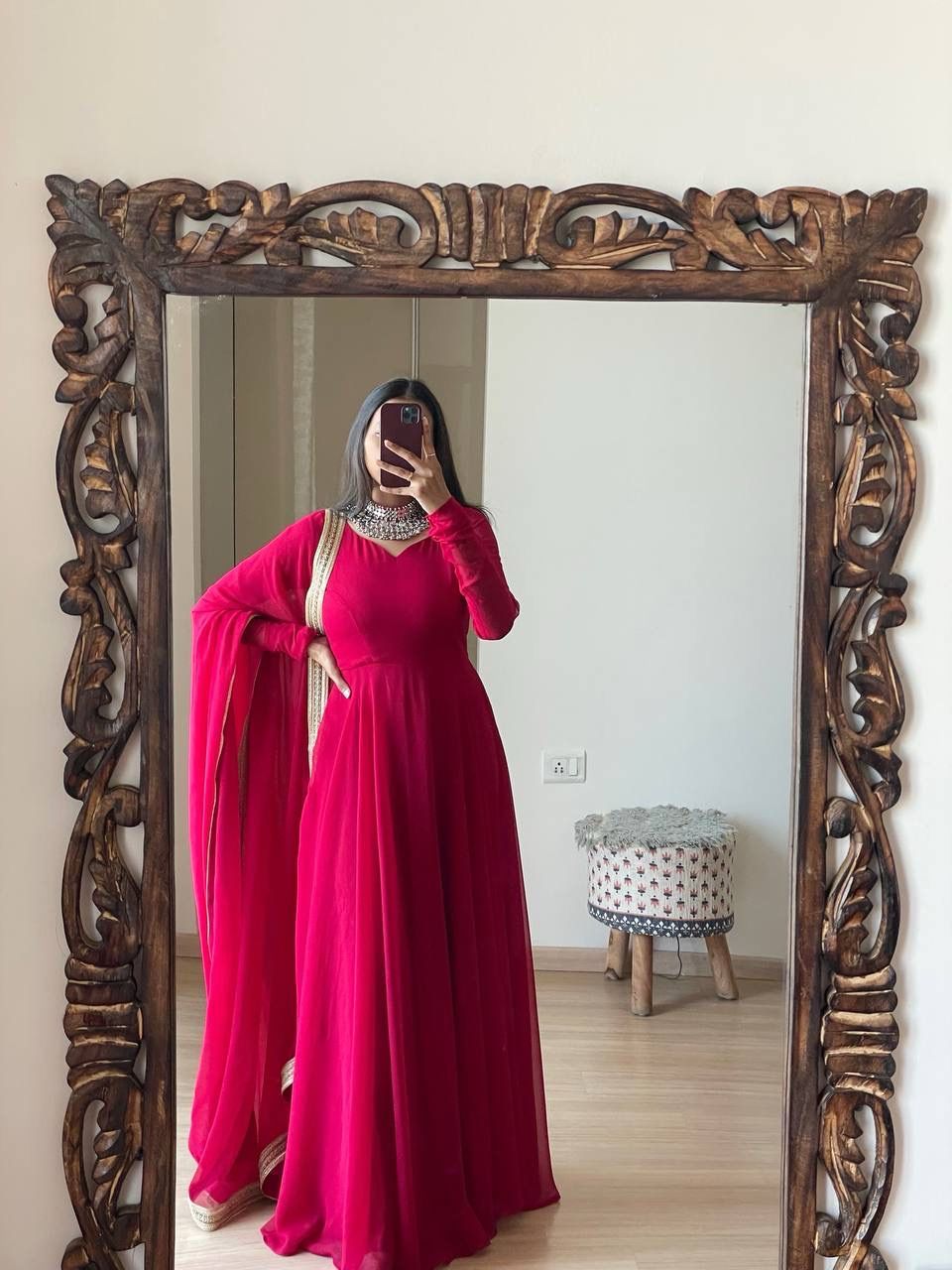 Georgette Anarkali: Elegant Flare for Modern Royalty