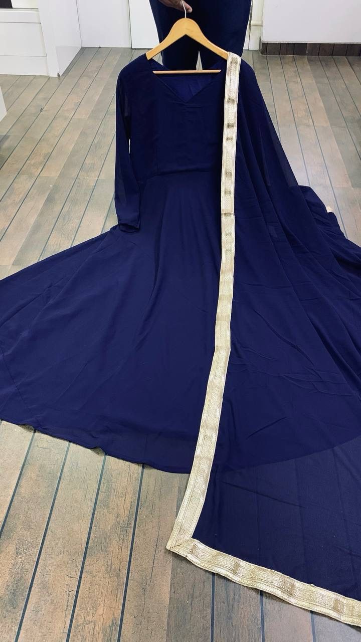 Georgette Anarkali: Elegant Flare for Modern Royalty