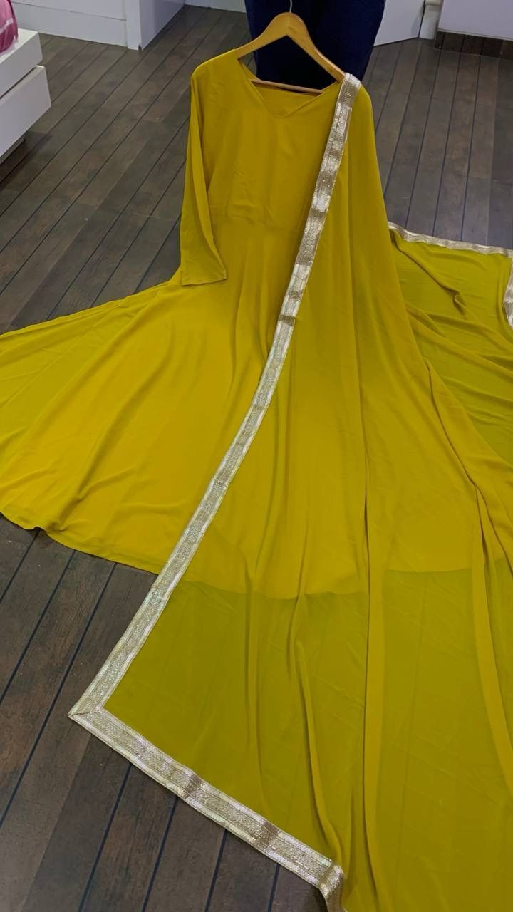 Georgette Anarkali: Elegant Flare for Modern Royalty