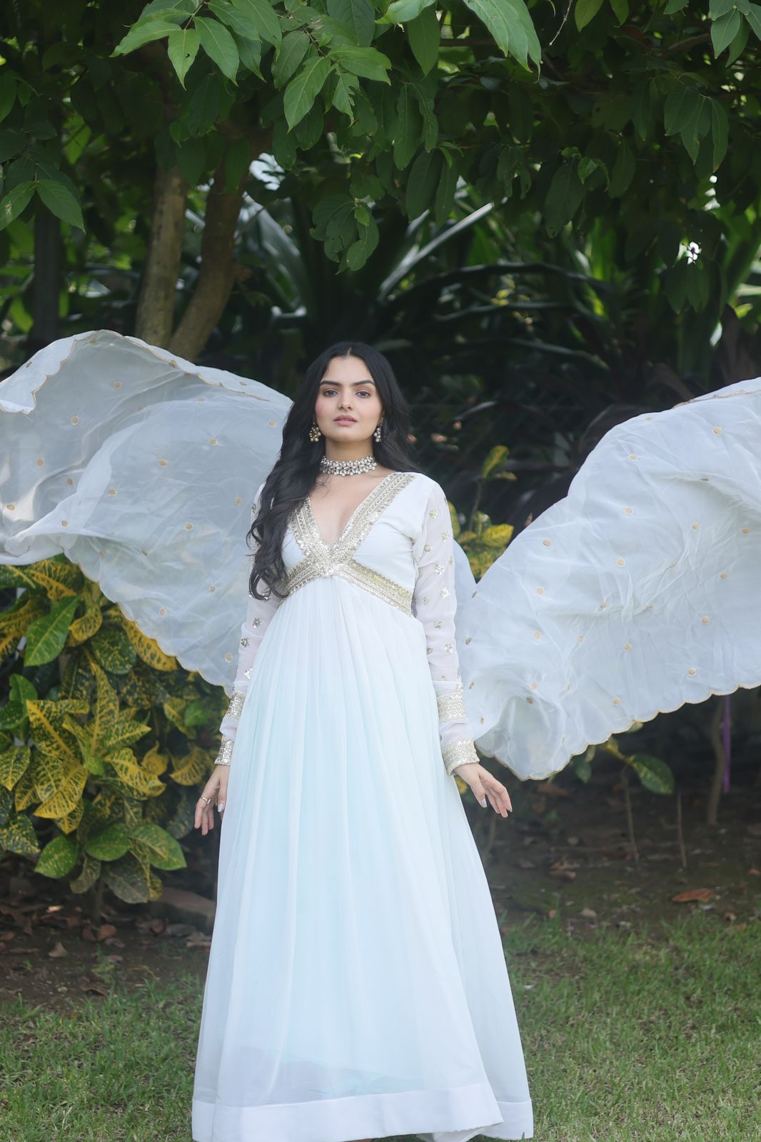Manorama georgette alia cut anarkali gown set
