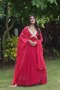 Manorama georgette alia cut anarkali gown set