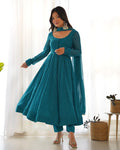 Rama printed georgette Madhu designer Anarkali suit
