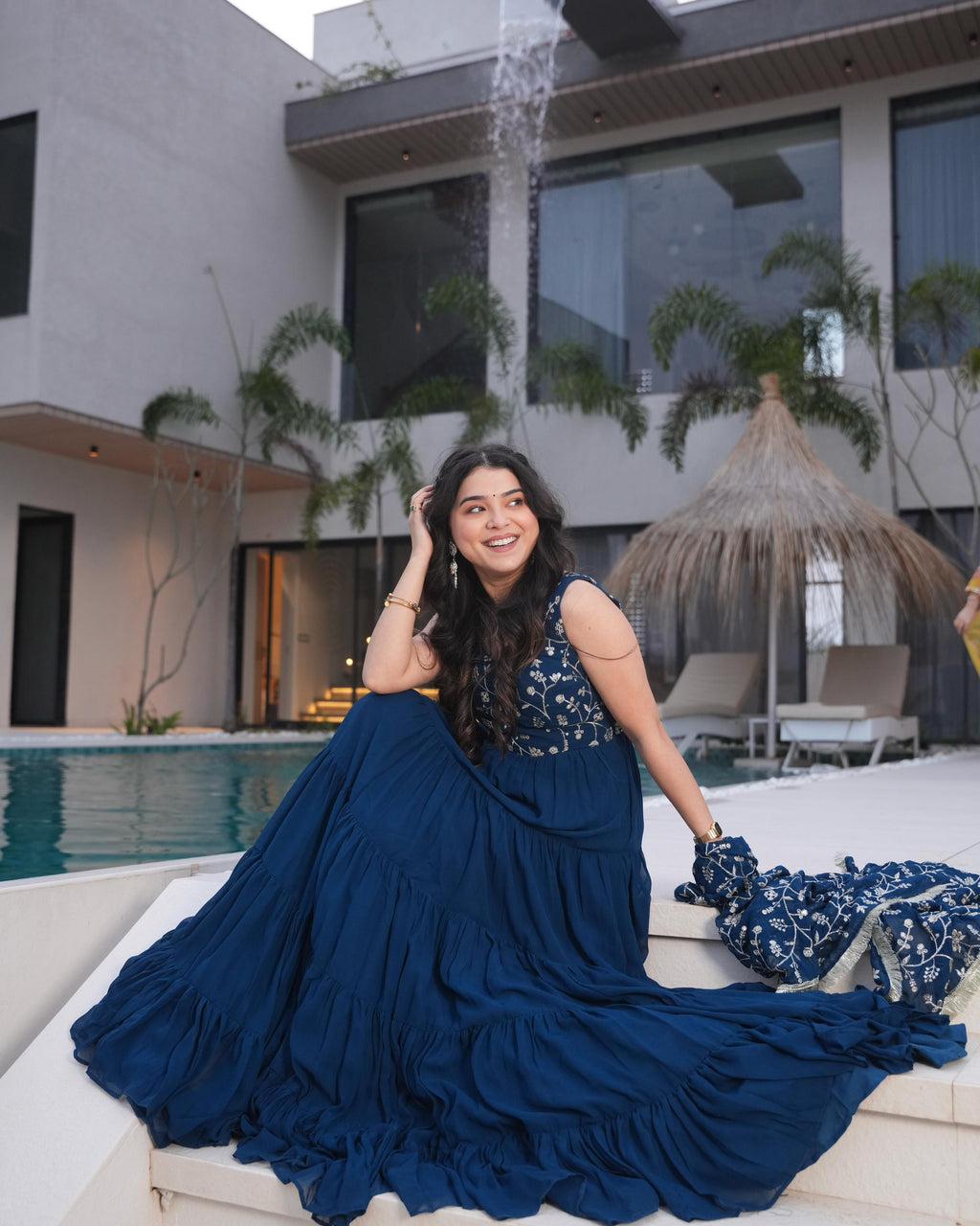 Misha Rama Soft Fox Georgette Anarkali Suit Set