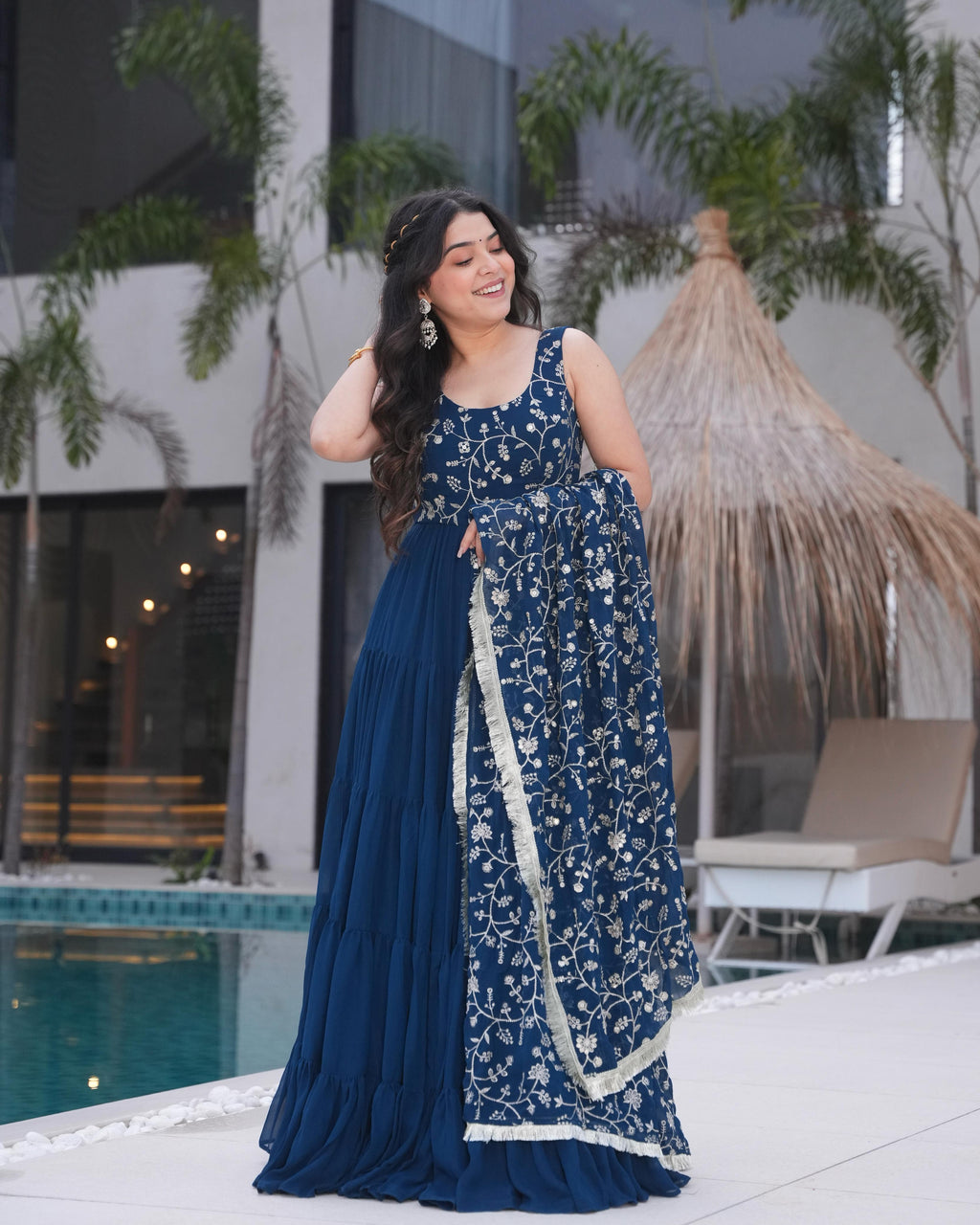 Misha Rama Soft Fox Georgette Anarkali Suit Set