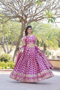 Magenta viscose Nirmala designer lehenga choli set