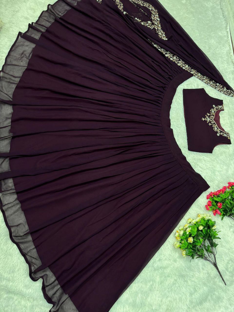 Pearl Perfection: Lehenga Choli Extravaganza