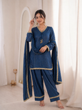 Fendi Silk Elegant Mirror Moti Embellished Premium Co-Ord Set