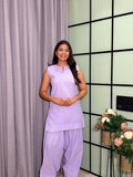 Cotton Flux With A Graceful Farsi Salwar And Delicate Thread Lace Detailing
