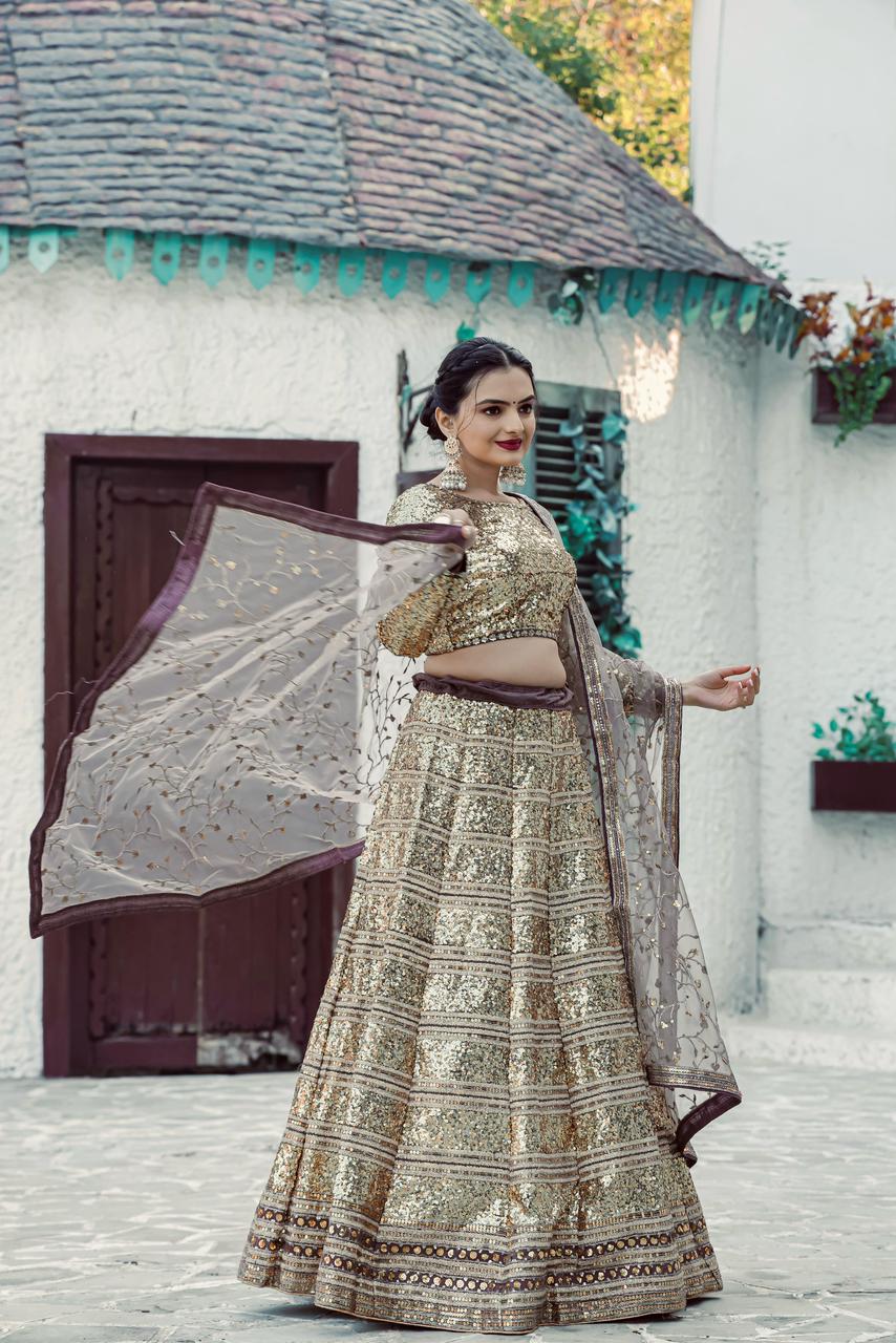 Shine in Sequin: Heavy Lehenga set