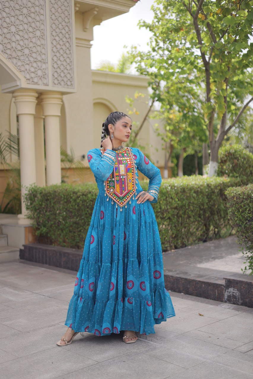 Radhika Black Kora Cotton Laheriya Lehenga & Kurti Set
