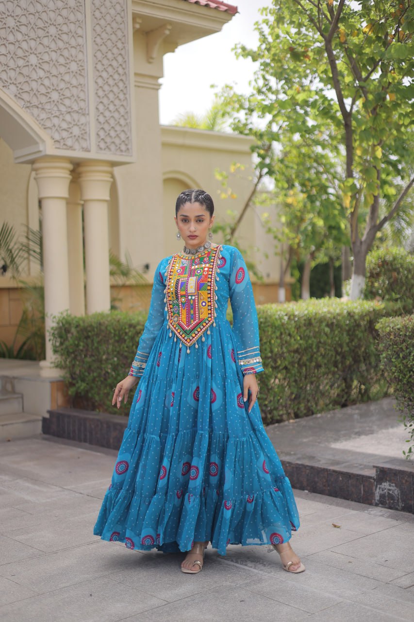 Radhika Black Kora Cotton Laheriya Lehenga & Kurti Set