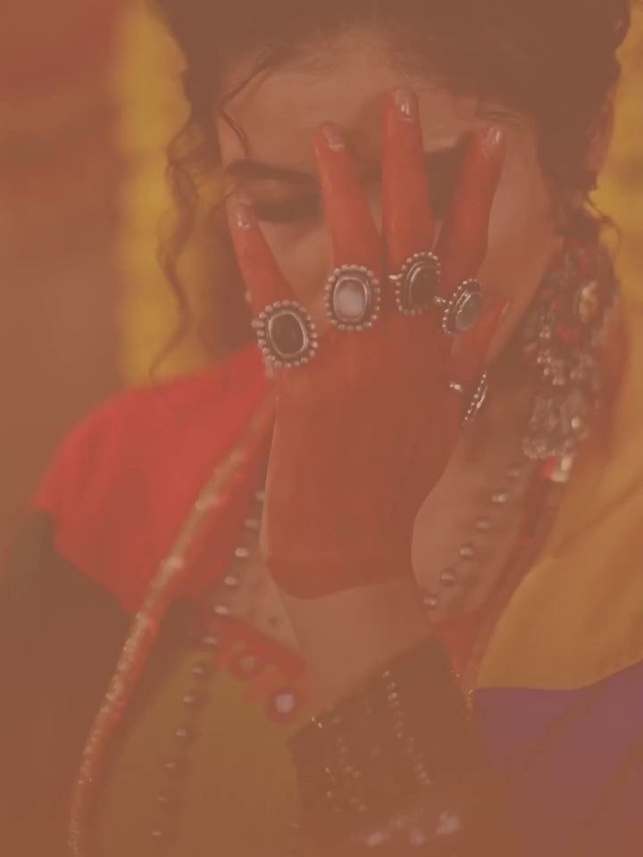 Green Viscose Cotton Mirror Thread Embroidery Work Navratri Lehenga Choli