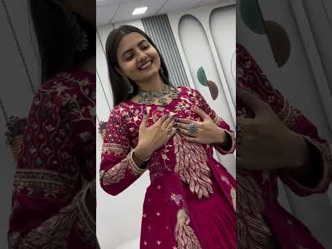 Mani Teal Blue Vichitra Silk Crop Top Peacock Design Lehenga with Embroidered Shrug