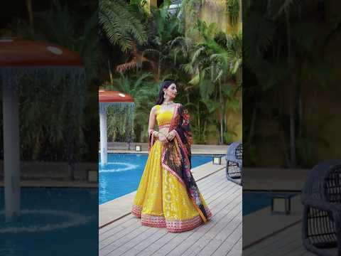 Navya Mustard Yellow Color Floral Embroidered Lehenga Choli with Dupatta