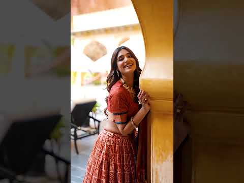 Girija Rust Orange Dola Silk Batik Print With Zari
Weaving Work Lehenga Choli
