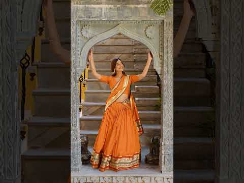 Prerna Orange Color Pure Chanderi Zari Weaving Work Paithani Lehenga Choli