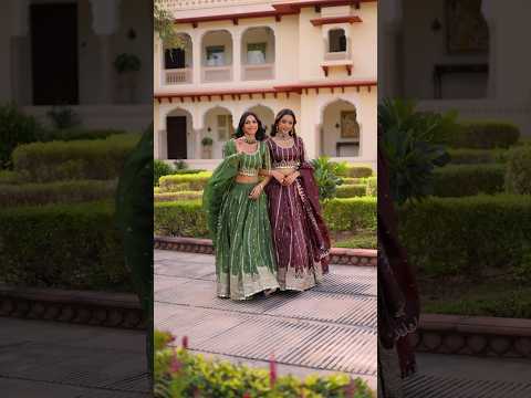 Vireen Green Color Gold Crush Sequins Zari Embroidered Work Lehenga Choli