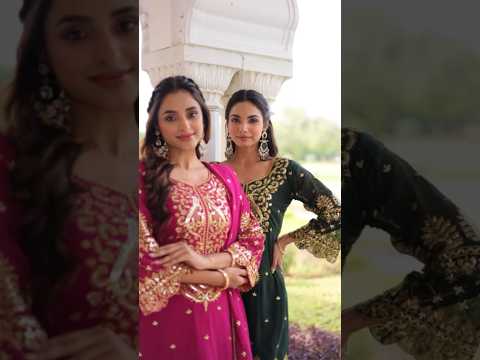 Irya Green Color Faux Blooming Embroidered Work Kurti Set with Dupatta