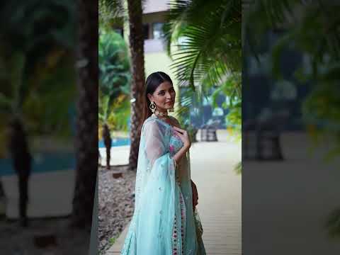 Navya Sky Blue Color Floral Embroidered Lehenga Choli with Dupatta