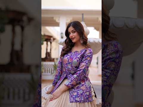 Nevara Maroon Color Cosmos Weaving
Jacquard Work Lehenga Choli