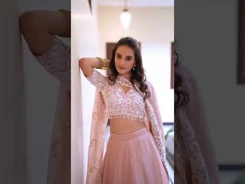 Rose Pink Silk Pearl Coding Sequins Embroidery Work Lehenga Choli