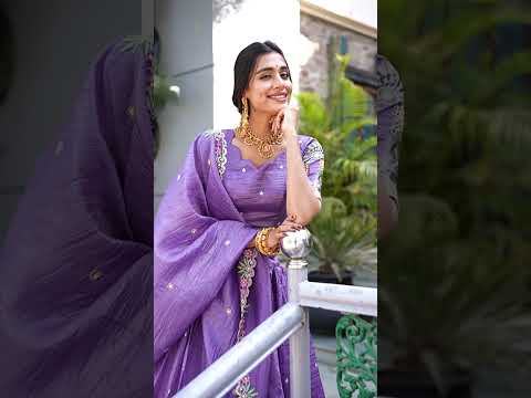 Teal Green Gold Crush Sequins Thread Embroidery Work Lehenga Choli