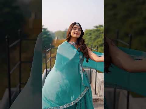 Zarakh Sky Blue Color Crush Silk Sequins and Thread Embroidery Work Lehenga Choli