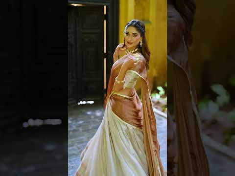 Aadhya Cream Color Dupion Silk Zari Weaving Half Saree Lehenga