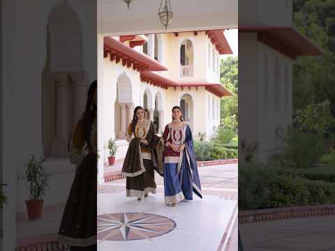 Vyara Yellow Color Silk With
Sequins Codding Embroidered Kurti Sharara Set