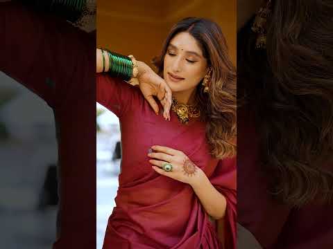 Nitriya Maroon Color Pure Chanderi Zari Weaving Half Saree Lehenga Choli