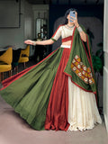 Varsha Multicolor Cotton Gamthi Lehenga