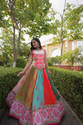 Chhavi Multicolor Cotton Printed Mirror Lehenga Choli