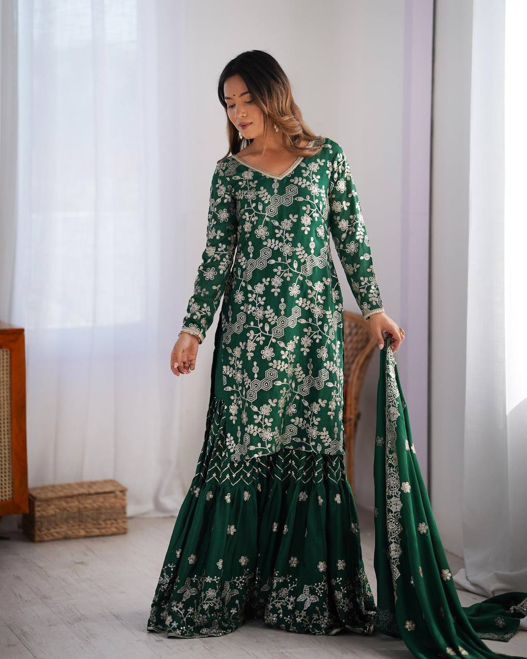 Sharara & Palazzo Suits: sharara suit design, designer sharara suit online, embroidered sharara kurta set, bridal sharara outfit, velvet sharara for wedding, chic sharara outfit 2025, palazzo sharara suit, cotton sharara set for festival, how to style sharara suit, Pakistani sharara suit, heavy sharara with dupatta, printed sharara salwar set, fusion sharara dress, palazzo pant sharara, lightweight sharara for summer, multicolor sharara suits, casual sharara kurti, long jacket sharara combo, trendy sharara 