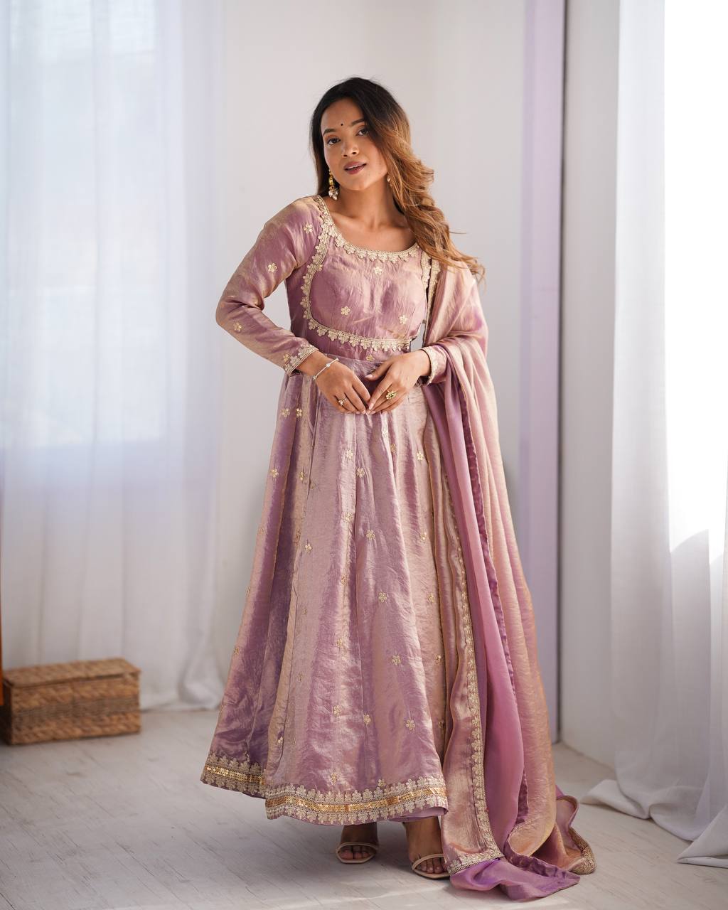 Neelika Pink Anarkali Suit Set – pink designer Anarkali suit for women, embroidered gown with dupatta, plus size ethnic wear, Fandy silk partywear gown, traditional Indian suit set, fully stitched Anarkali dress, sequin and coding embroidery suit, Mehendi and Sangeet outfit, festive ethnic set with pants, ready to wear wedding guest gown.