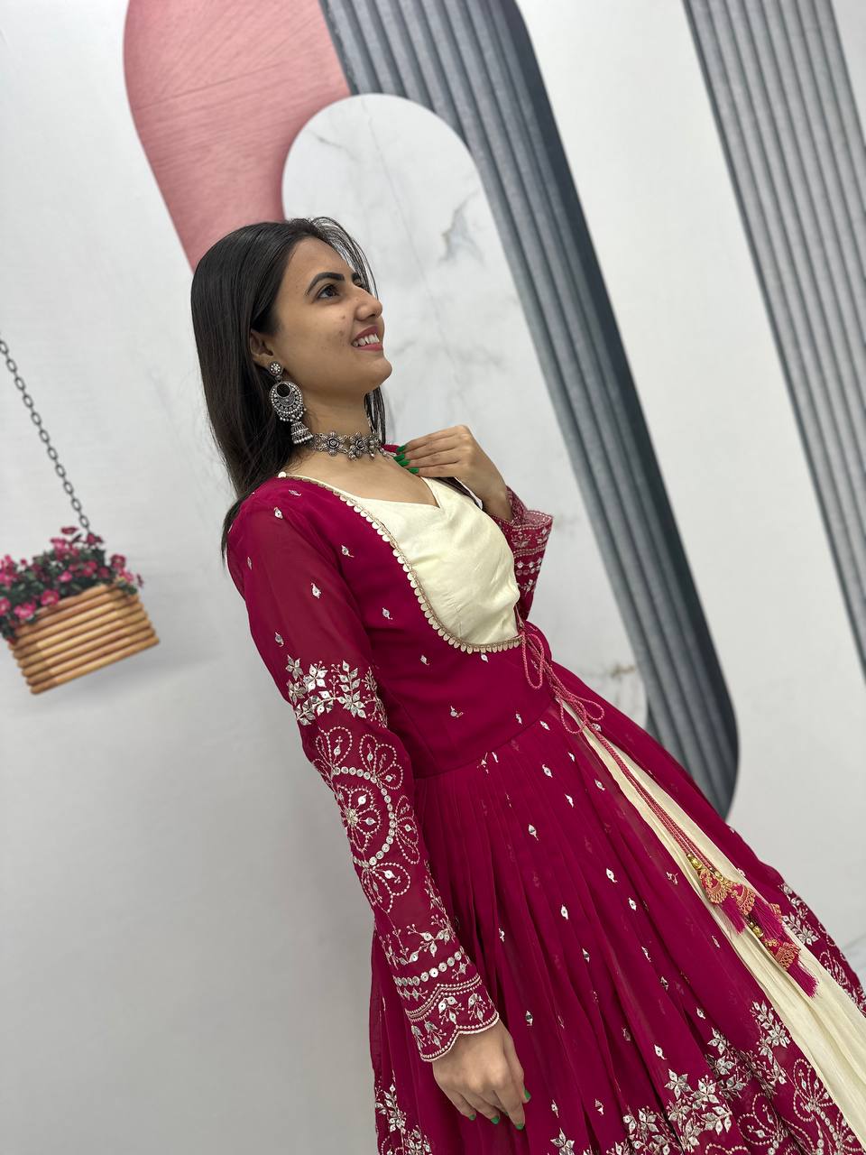 Tulika Pink Color Cosmos Silk Heavy Thread and Sequence Work Lehenga Choli with Shrug