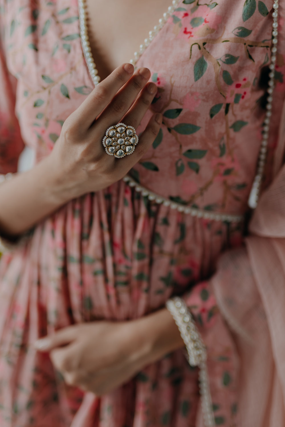 Ojaswi Pink Cotton Kurti Sharara Set