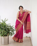 Gargi Pink Pure Banarasi Silk Saree