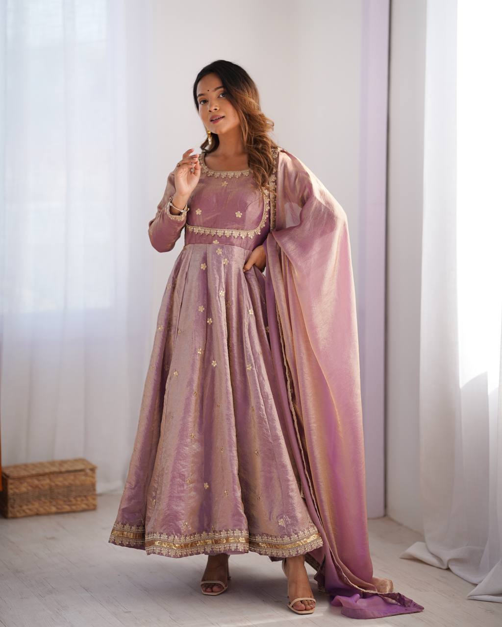 Neelika Pink Anarkali Suit Set – pink designer Anarkali suit for women, embroidered gown with dupatta, plus size ethnic wear, Fandy silk partywear gown, traditional Indian suit set, fully stitched Anarkali dress, sequin and coding embroidery suit, Mehendi and Sangeet outfit, festive ethnic set with pants, ready to wear wedding guest gown.