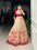 Beige Silk Printed Gown with Embroidered Banglory Koti